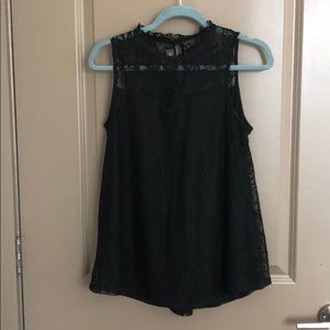 Black lace top